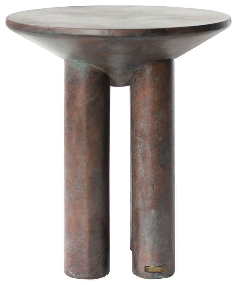 Antique Copper Occasional Table  Versmissen Hyllie   Contemporary   Side Tables And End Tables   by Oroa   Distinctive Furniture  Houzz