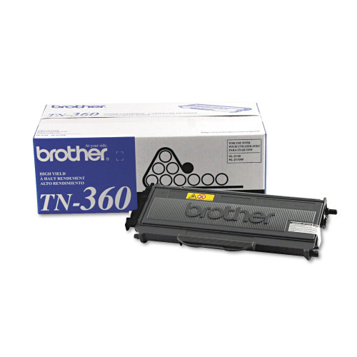 Brother TN360 High-Yield Toner， 2，600 Page-Yield， Black