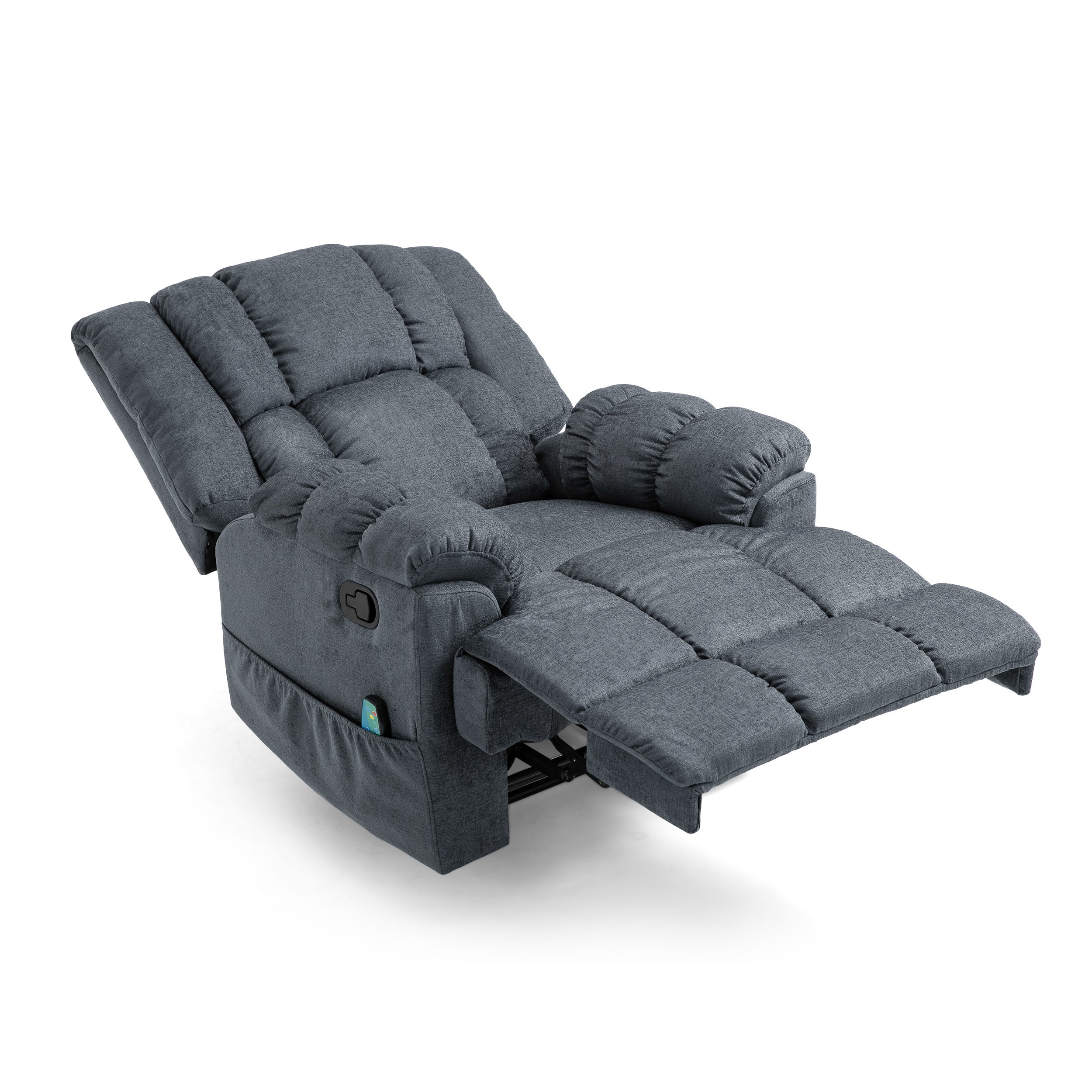 Siloam Contemporary Pillow Tufted Massage Recliner