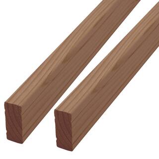 ProWood 6 ft. Walnut-Tone Southern Yellow Pine Rail Kit with B2E Balusters 446440