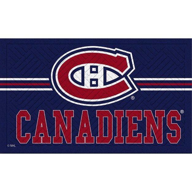 Embossed Mat Cross Hatch Montreal Canadiens