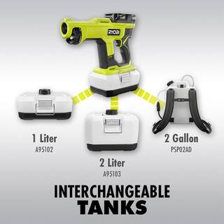 RYOBI ONE+ 18V Cordless Handheld Electrostatic Sprayer (Tool Only) PSP02B