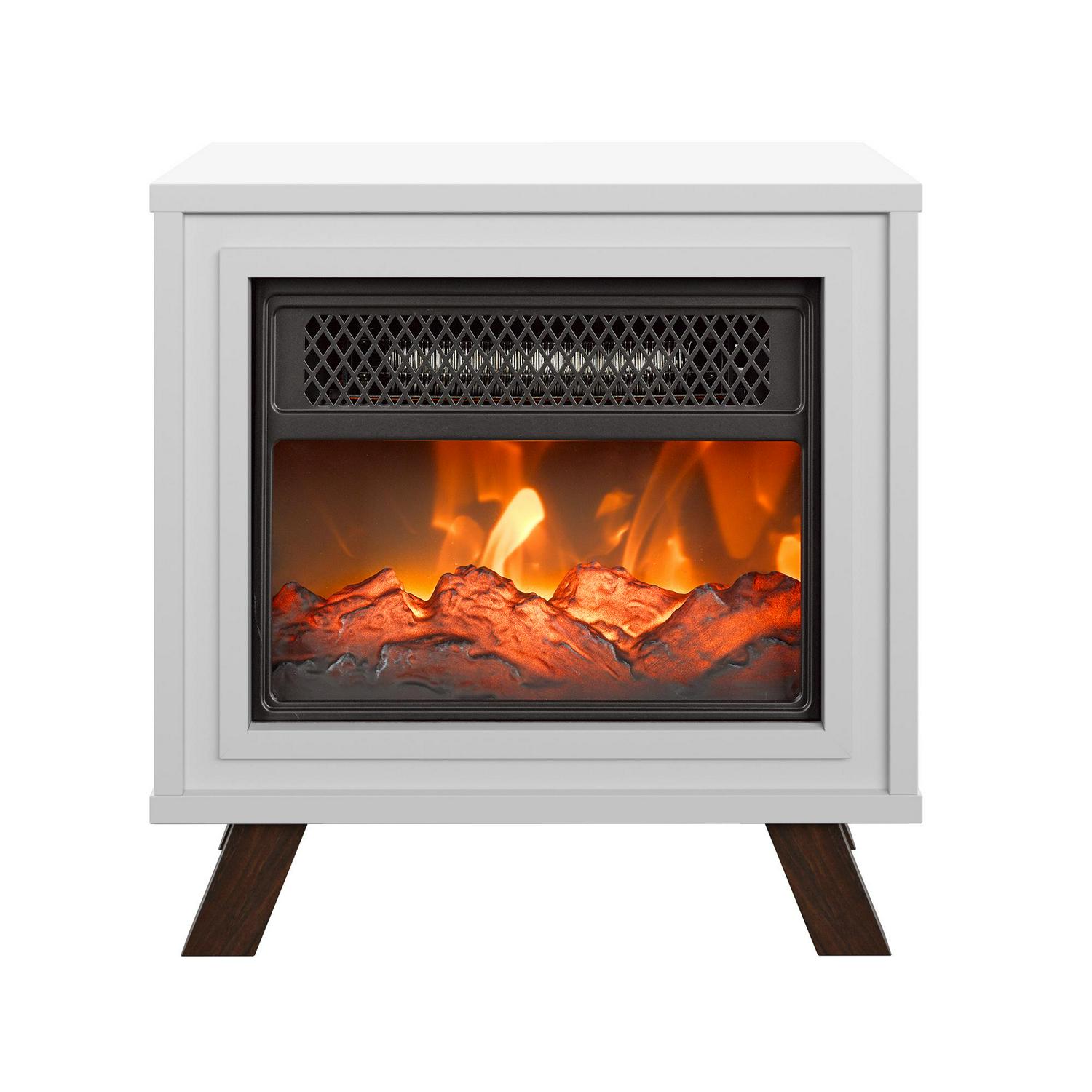 DuraflameA Mid Century Tabletop Electric Fireplace Space Heater