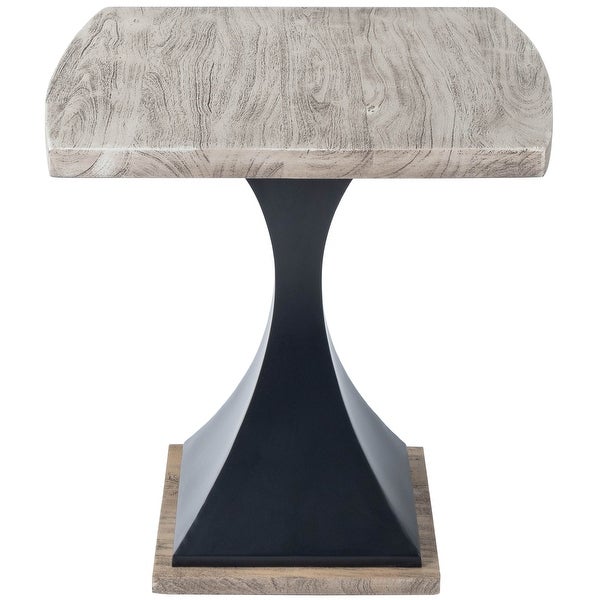 Butler Lidiya Gray Wood and Metal End Table