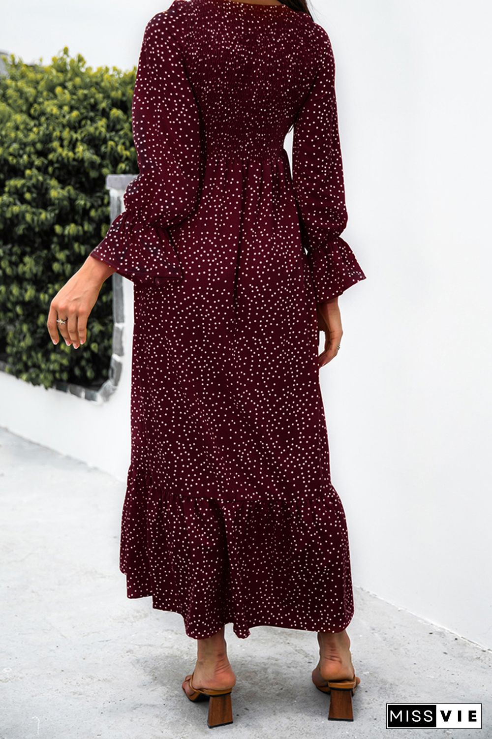 Floral Print Long Sleeve Dress Women Wholesale