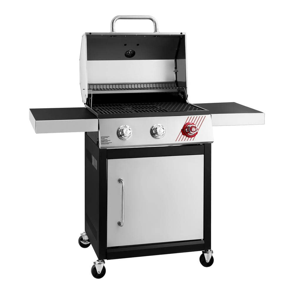 Dyna-Glo 3-Burner Propane Gas Grill in Stainless Steel with TriVantage Multifunctional Cooking System DGF371CRP-D