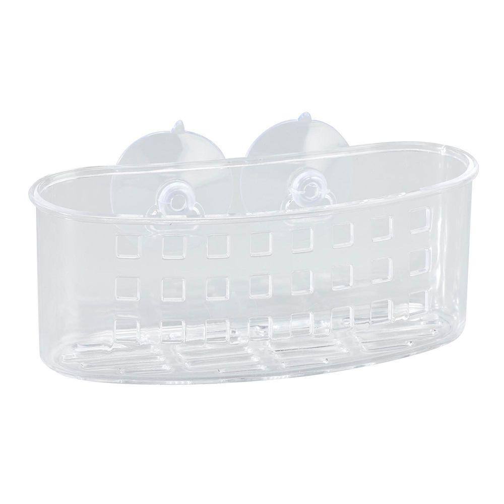 Bath Bliss Medium Bath Basket with Suction in Clear 3976