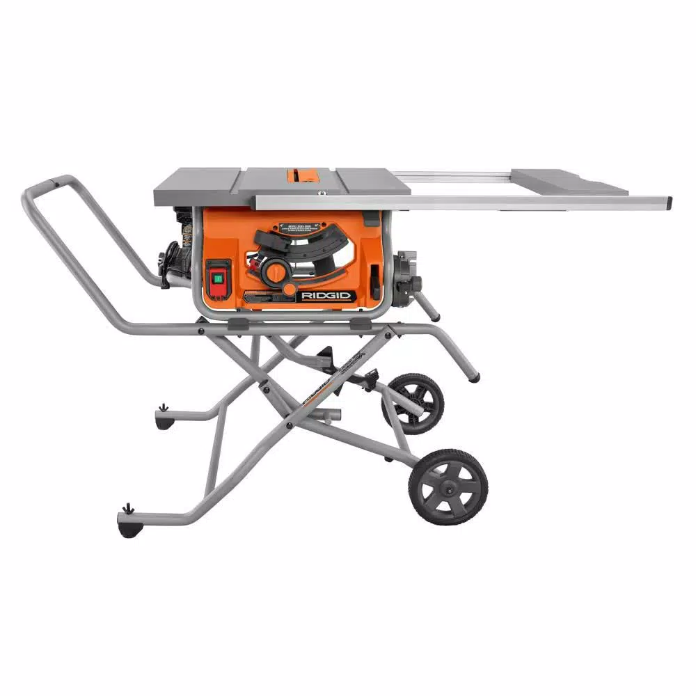 RIDGID 10 in. Pro Jobsite Table Saw with Stand and#8211; XDC Depot