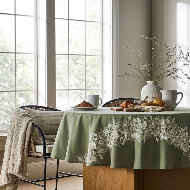 Round Floral Tablecloth Designed With Studio Mcgee