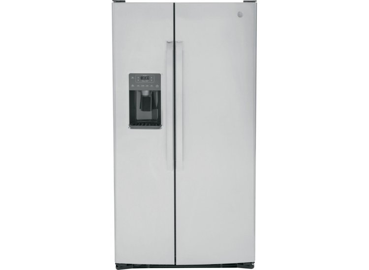 GE 25.3 Cu. Ft. Stainless Steel Side-By-Side Refrigerator