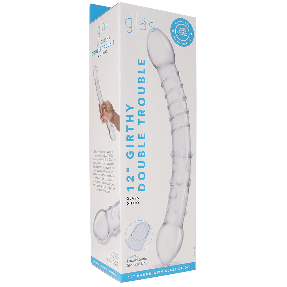 gläs 12 Inch Girthy Double Trouble Dildo