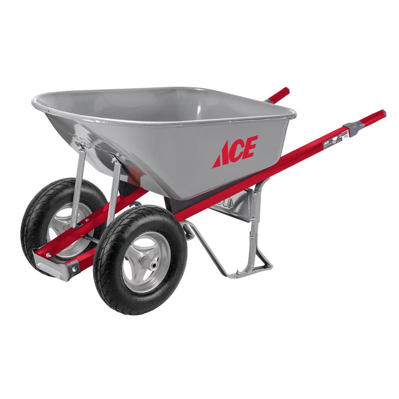 WHEELBARROW 6CF STL 2WHL