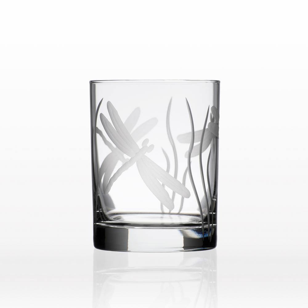 Rolf Glass Dragonfly 13 oz. Clear Double Old Fashioned Glass (Set of 4) 206004-S4