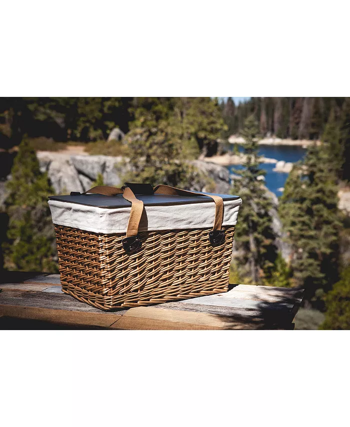 Picnic Time Brown Canasta Grande Wicker Basket