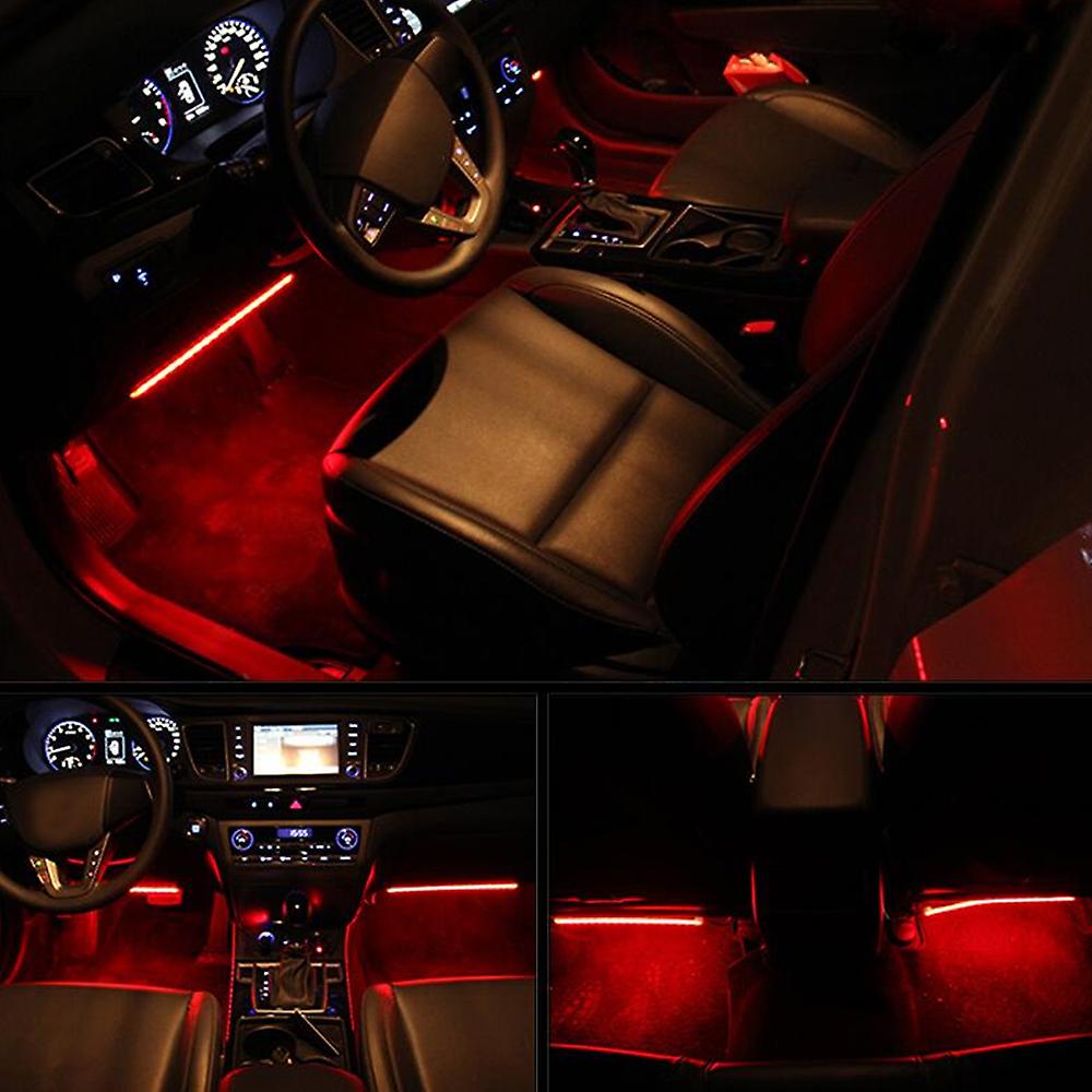 48 Led Car Charge Interior Accessories Floor Decorative Atmosphere Lamp Light Us