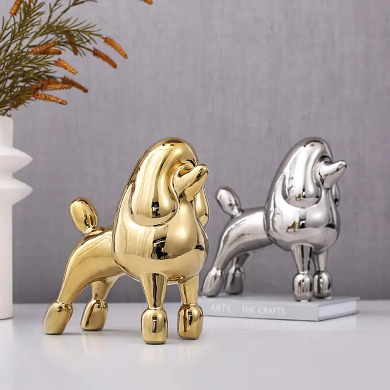 Gold Standing Dog -A Fa-D21071A