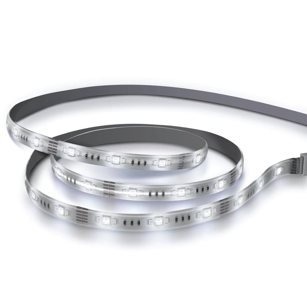 Feit Electric 16 ft. Plug-In Integrated LED White Strip Light Cuttable and Linkable Onesync with Color Change CCT Selectable UCL192FLEX5CCT