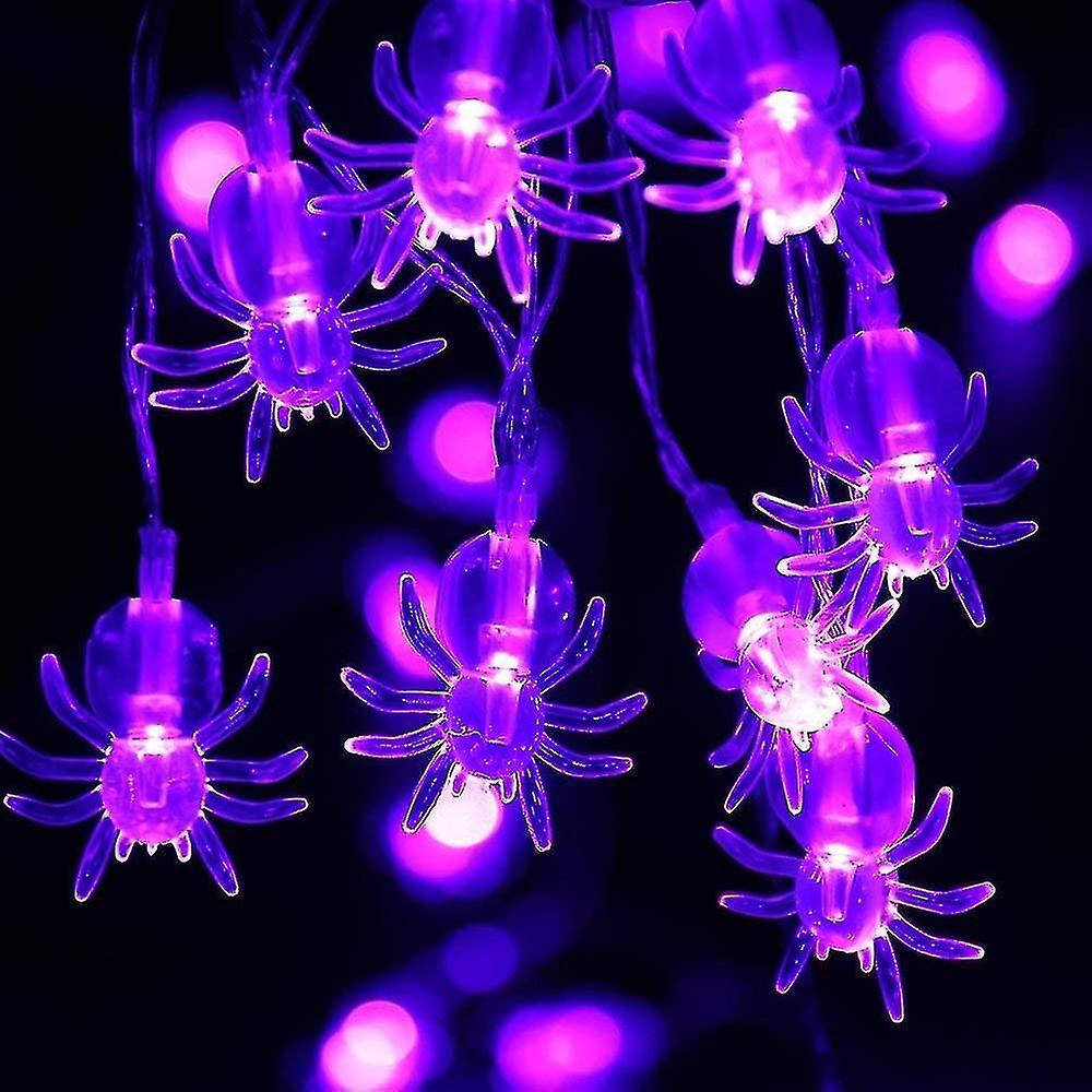 Set Of 3 Halloween Light Strings Of 20 Led Battery Powered Halloween Decorative Lights