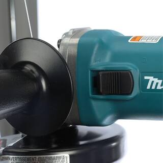 Makita 7.5 Amp Corded 4.5 in. Easy Wheel Change Compact Angle Grinder with bonus 4.5 in. 8 Turbo Segment Diamond Cup Wheel 9557NB-A-96403