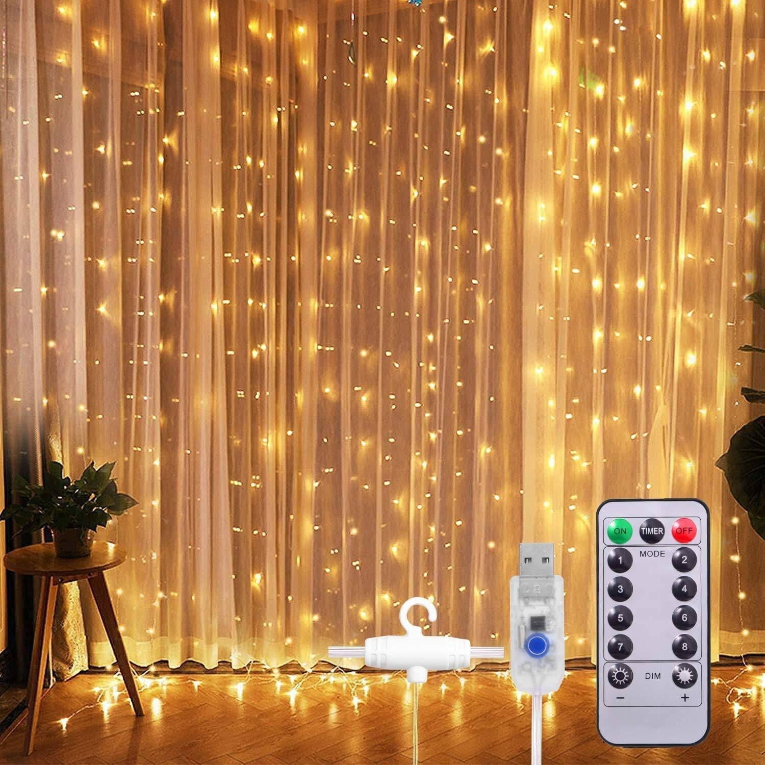 300 LED 8 Lighting Modes Fairy Lights， (Warm White) - Yellow Shopping - The Best Deals on String Lights | 39295446