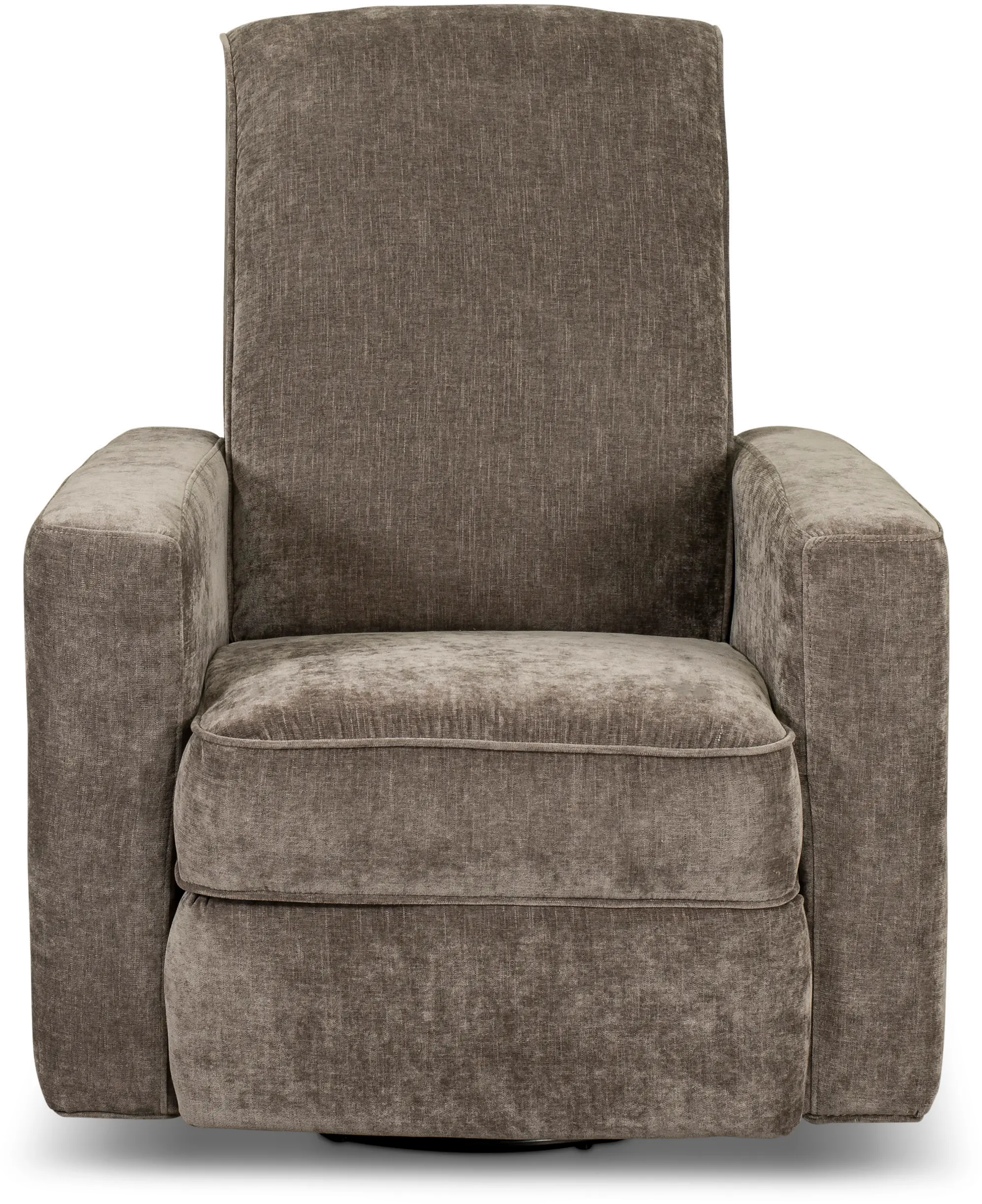 Mystery Chestnut Brown Swiveling Glider Recliner