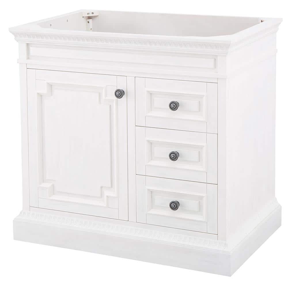 Home Decorators Collection Cailla 36 in W x 2150 in D Bath Vanity Cabinet Only in White Wash