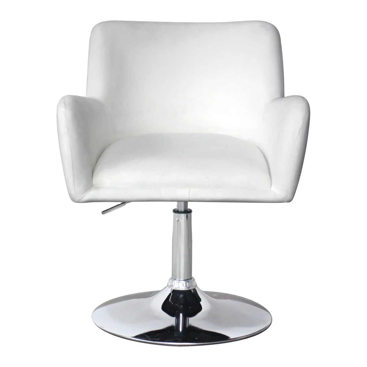 IVFC-IPS221-BLKV | Fiona Side Pleated Vanity Chair