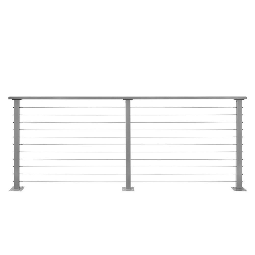 CityPost 20 ft. Deck Cable Railing Grey CP-20-G-D