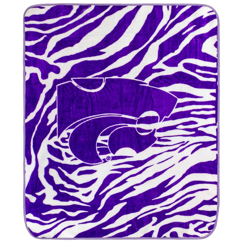 NCAA Kansas State Wildcats Soft Raschel Throw Blanket