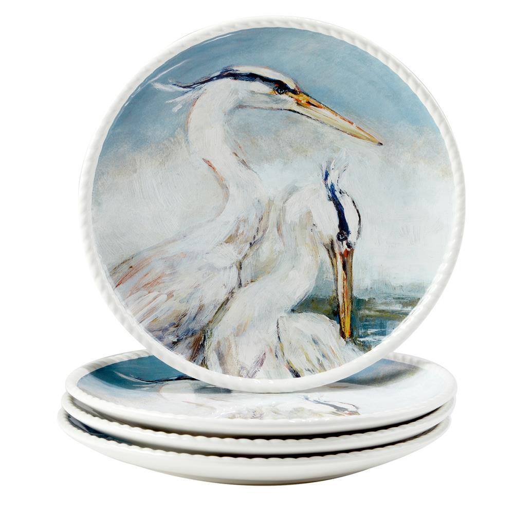 Certified International Shorebirds 16-Piece Assorted Colors Earthenware Dinnerware Set (Service for 4) 89692RM