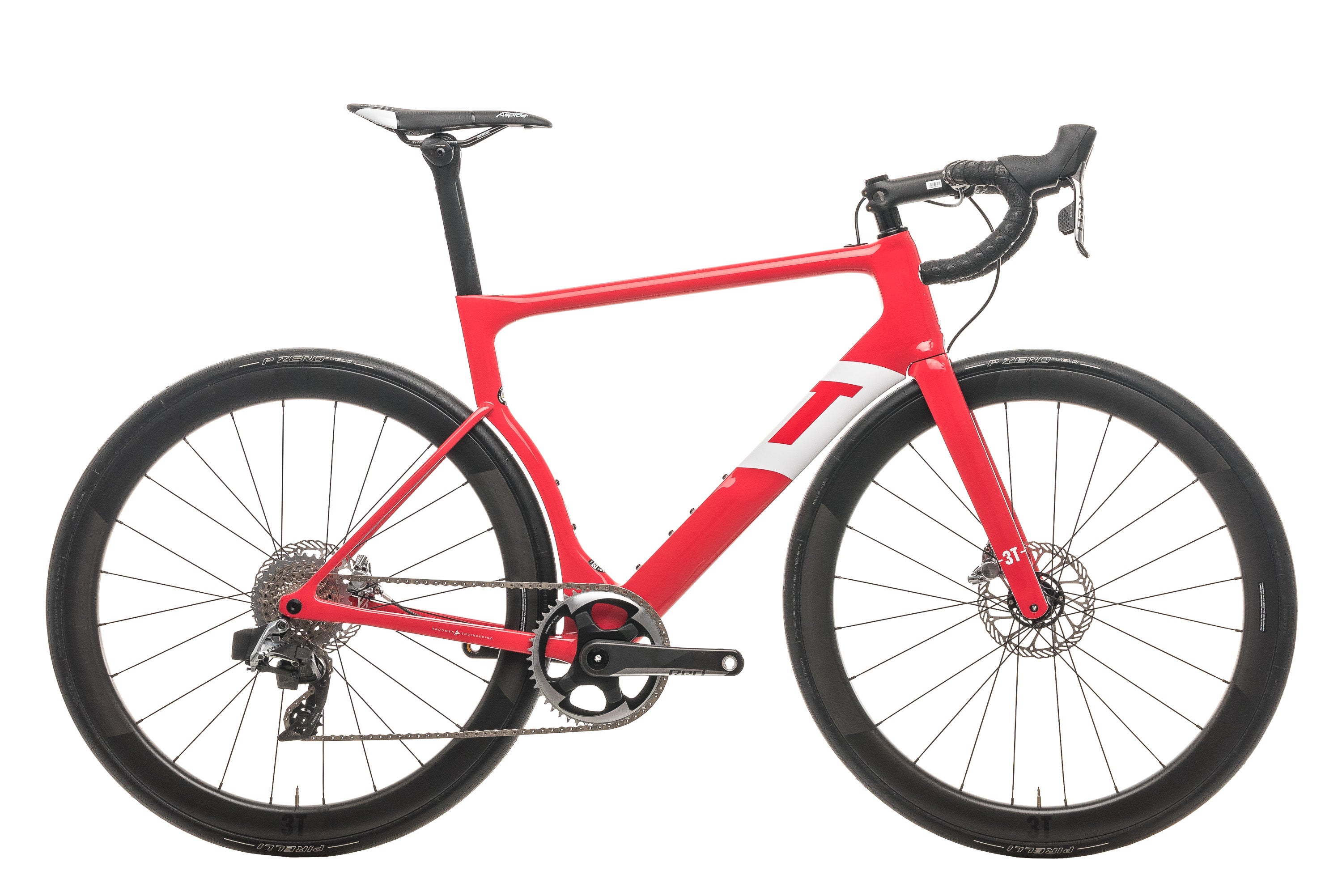 3T Strada Team Red AXS eTap Road Bike - 2020, Large