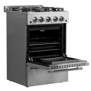 Forno Breno - 24 in. Gas Range 4 Sealed Burners FFSGS6272-24