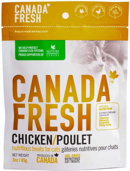 Canada Fresh Chicken Soft and Chewy Cat Treats， 3-oz bag