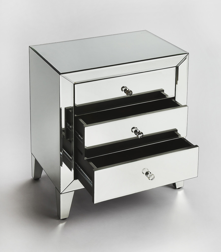 Emily Mirrored Chest  5251146   Contemporary   Accent Chests And Cabinets   by Butler Specialty Company  Houzz