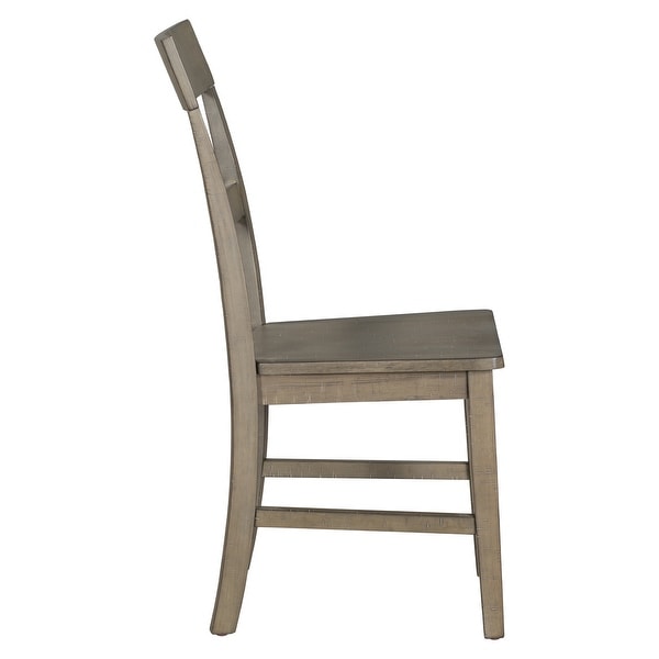 Dining Chairs with Ergonomic Design， Kitchen Solid Wood Chair Set of 6