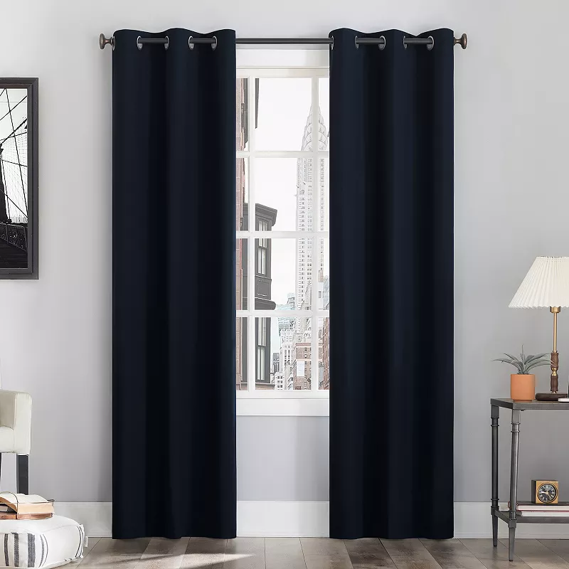 Sun Zero Cyrus Thermal 100% Blackout Grommet Window Curtain