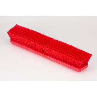 CFS Brands Sparta 18 in. Red Polypropylene Push Broom Head (12-Pack) 41890EC05