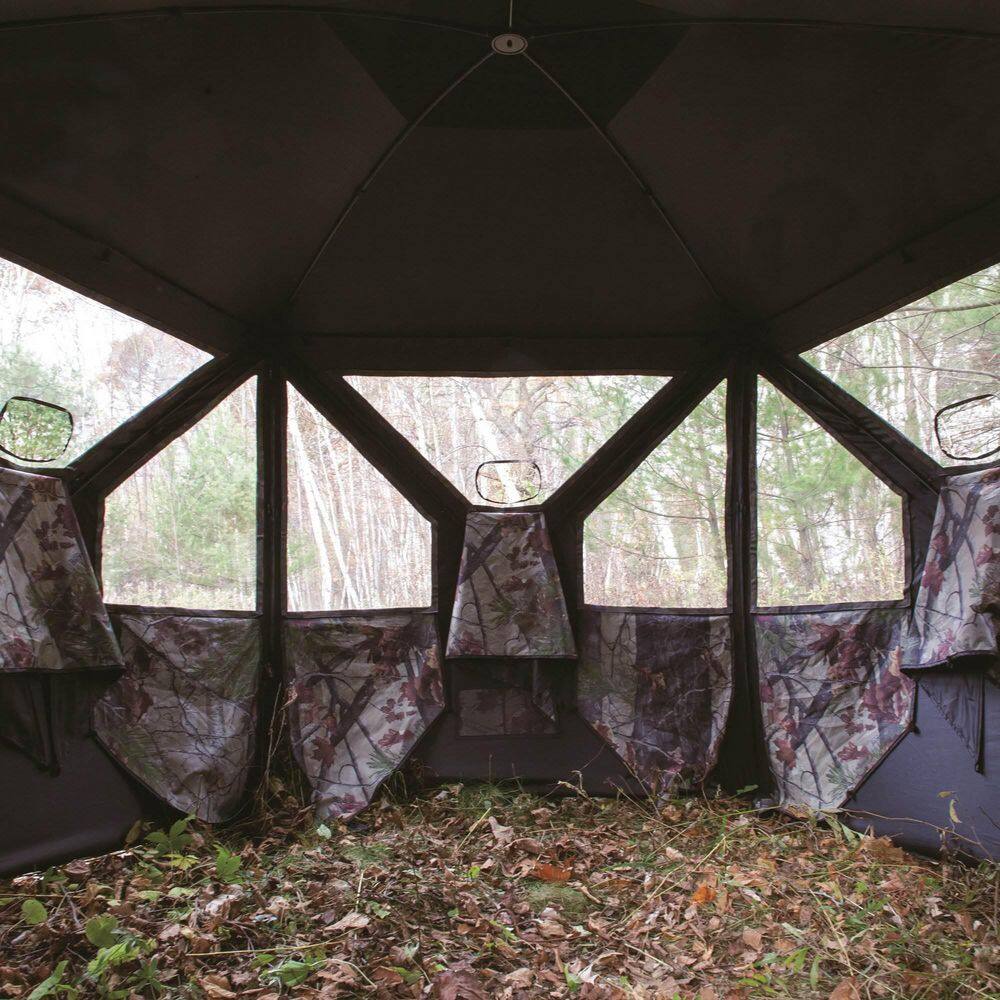 Barronett Blinds Pentagon Bloodtrail Backwoods Camo Large Ground Hunting Blind (2-Pack) 2 x BARR-PT550BW