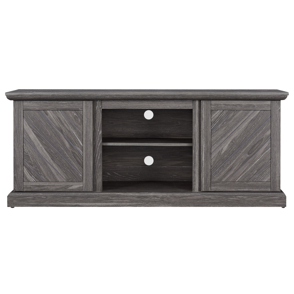 Hearthpro Media Console with Plank Style Doors