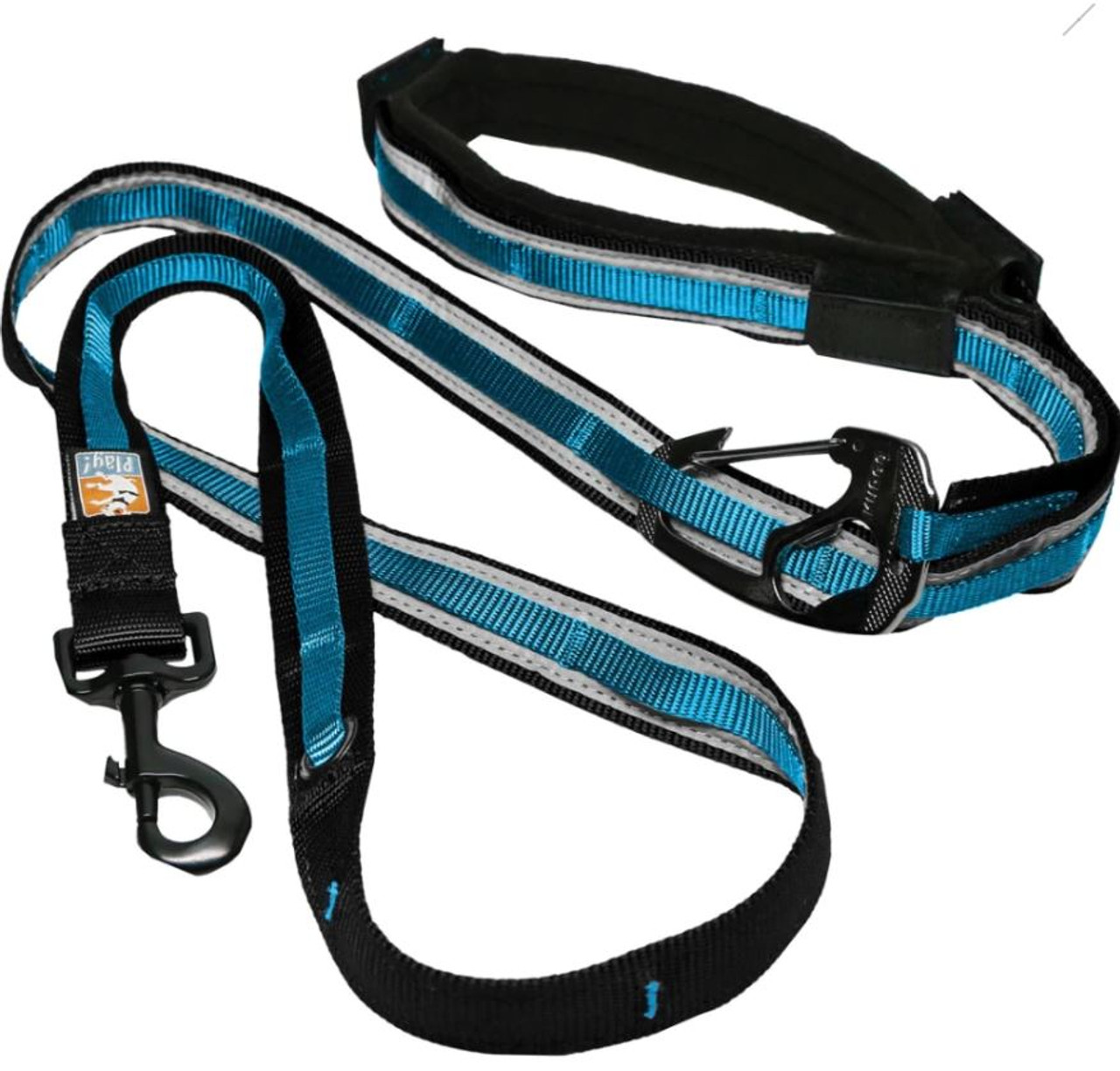 Kurgo Quantum 6-In-1 Reflective Dog Leash， 6ft， Blue