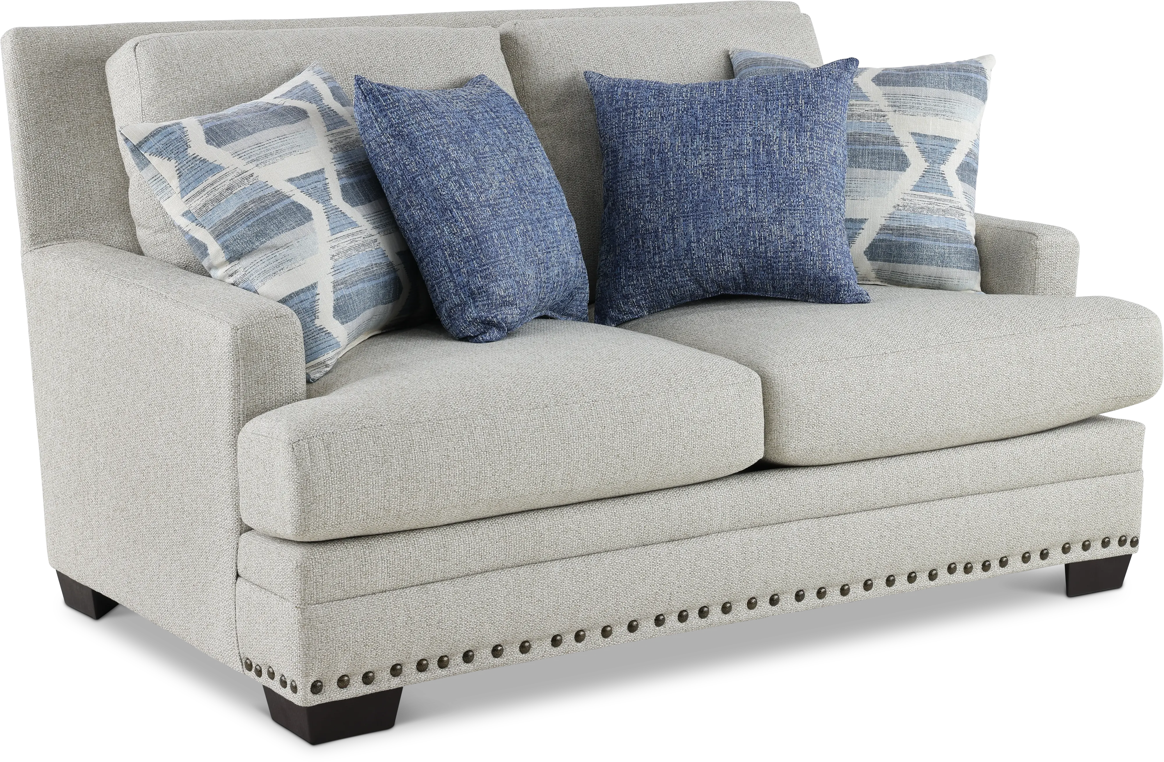 Modern Farmhouse Gray Loveseat