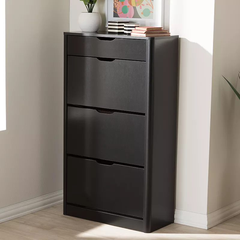 Baxton Studio Cayla Shoe Cabinet