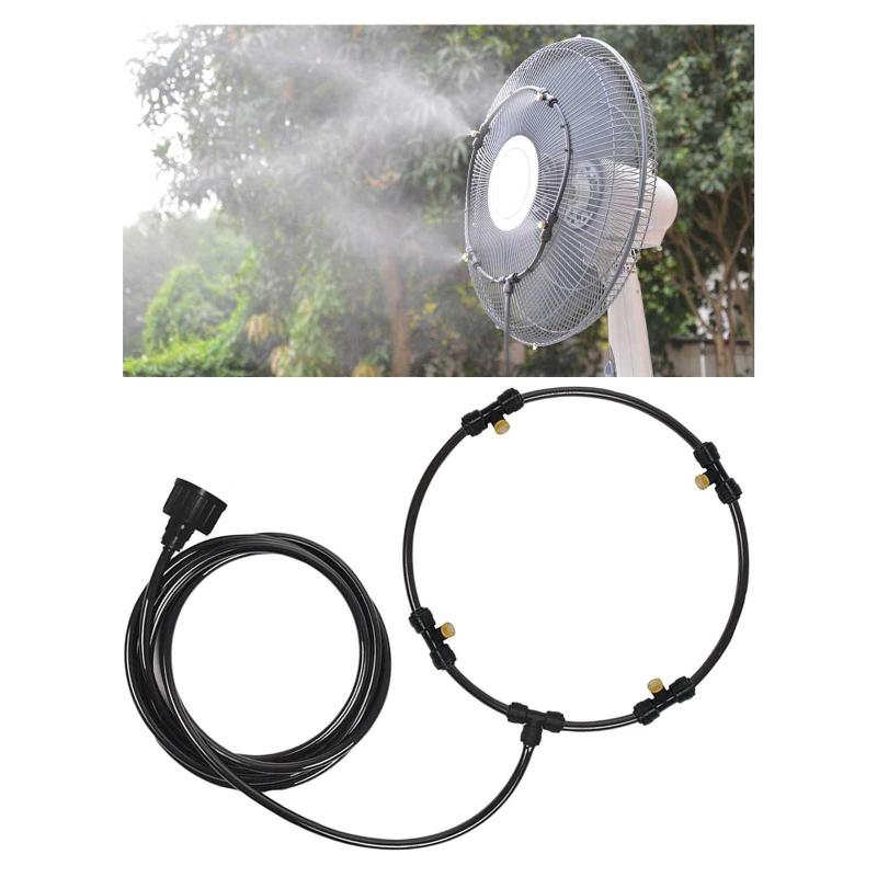 Outdoor Misting Fan Kit for a Cool Patio Breeze Water Mister Spray 18 Inch