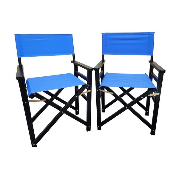 2pcs WoodandCanvas Folding Chair Director Chair - Overstock - 35761237