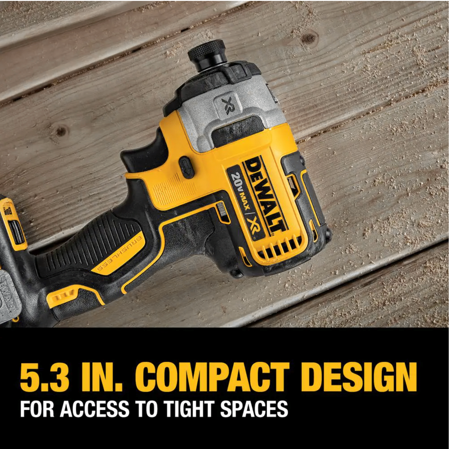 Dewalt 20V Max XR Cordless Drill Combo Kit， Brushless， 2-Tool