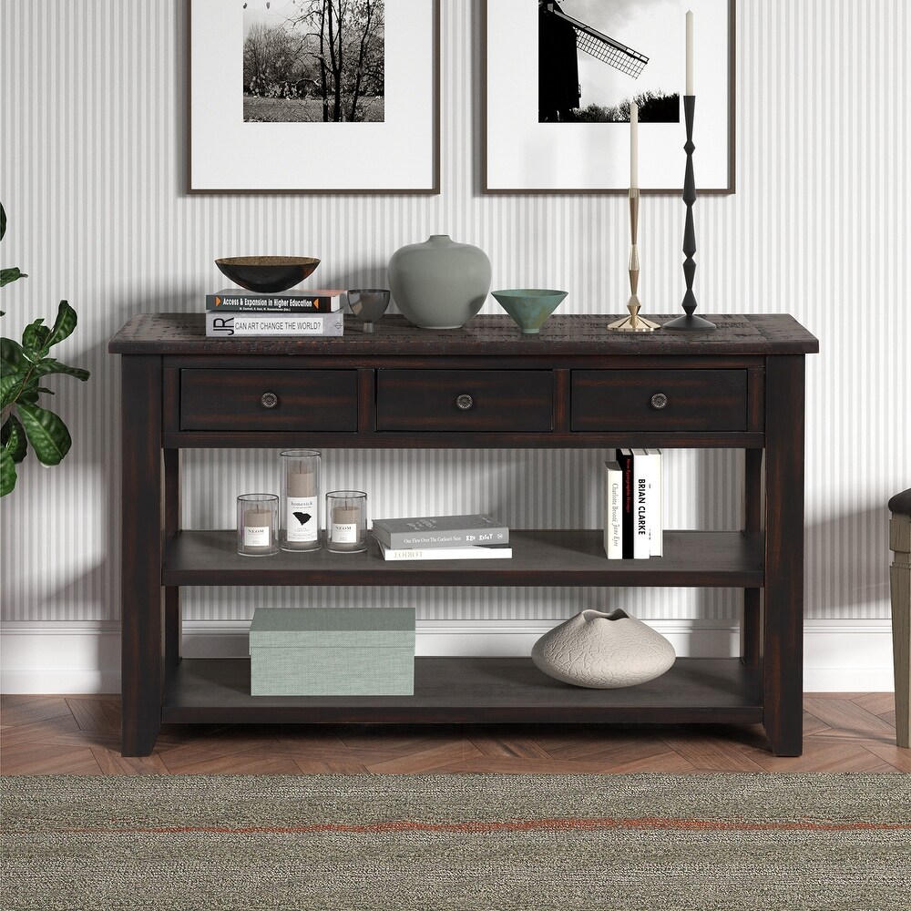 Console Table with 3 Drawers