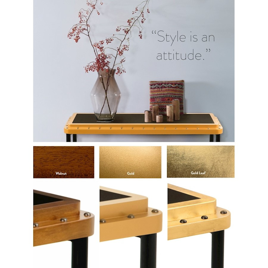 Authentic Models ACE Side Table Small  Black/Walnut   Transitional   Side Tables And End Tables   by ShopFreely  Houzz