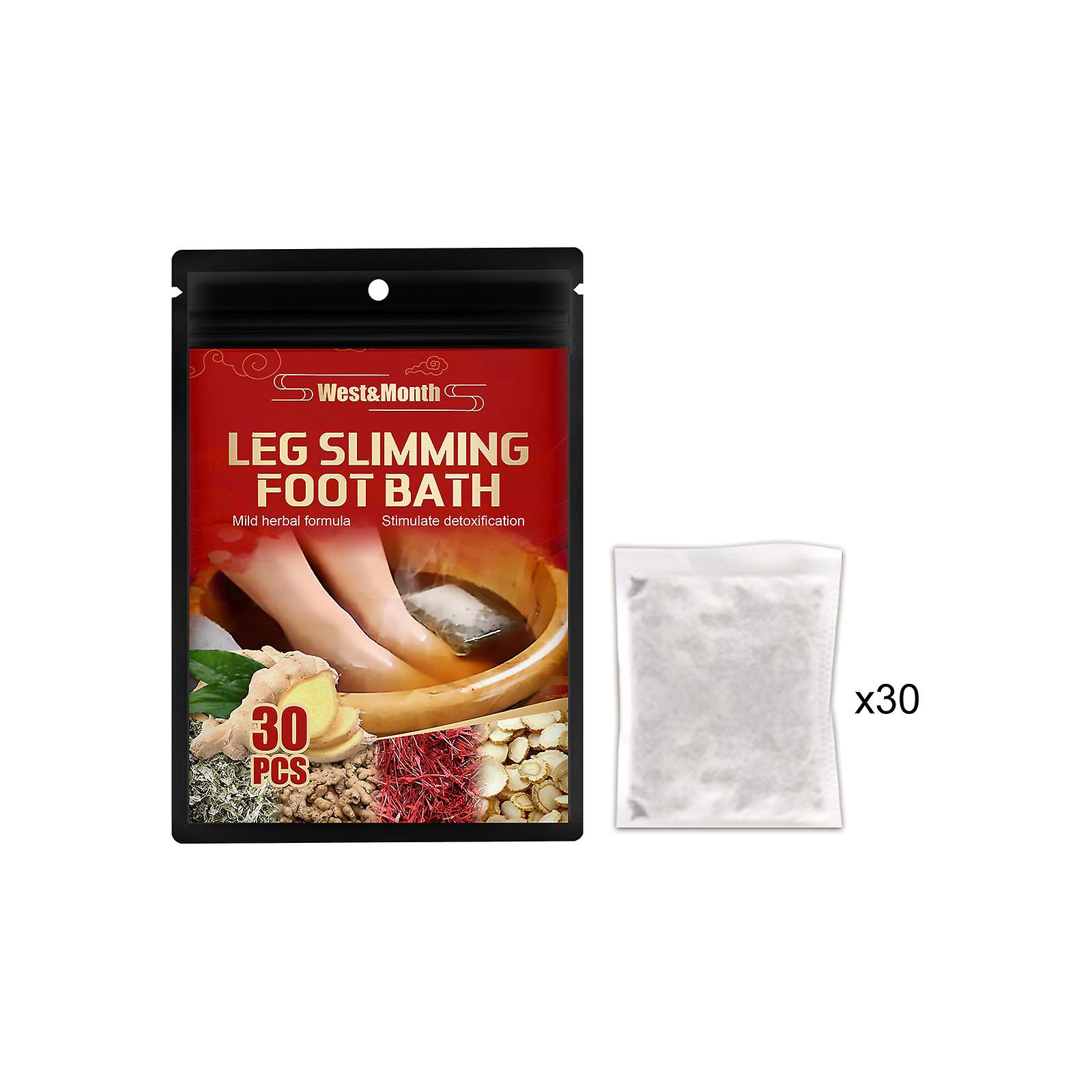 Ginger Foot Soak Medicine Pack Leg Muscle Pain， Unblock Lymphatic Chills， Disperse Wet Foot Bath Color Classification 30pcs