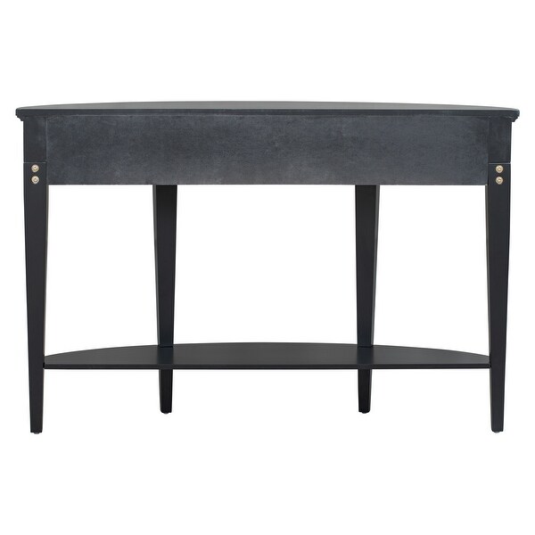 Modern Curved Console Table Sofa Table with 3 drawers