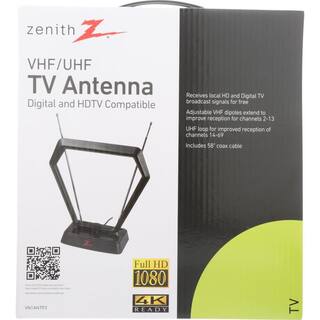 Zenith 25 Miles Indoor Passive VHFUHF Antenna VN1ANTP2